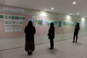 第54回緑の絵コンクール展示の様子