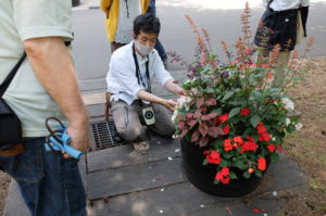 講師によるデモンストレーションの様子