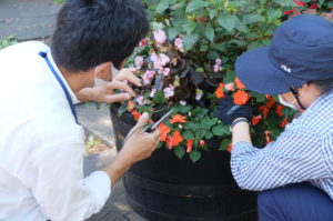 切り戻しの位置を教わっている様子