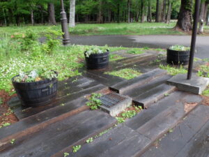 パークセンター向かいのコンテナの様子