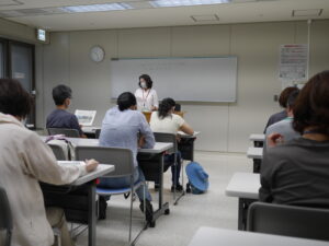 講義の様子（リラの会のお話）