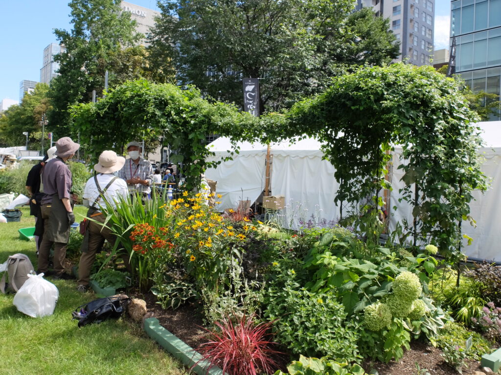 2024年さっぽろまちづくりガーデニング講座第13回目-実習風景