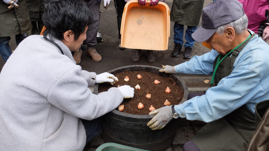 2025年さっぽろまちづくりガーデニング講座第16回目－実習風景