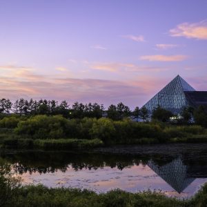 147_美しいモエレ沼公園の夕暮れ/モエレ沼公園