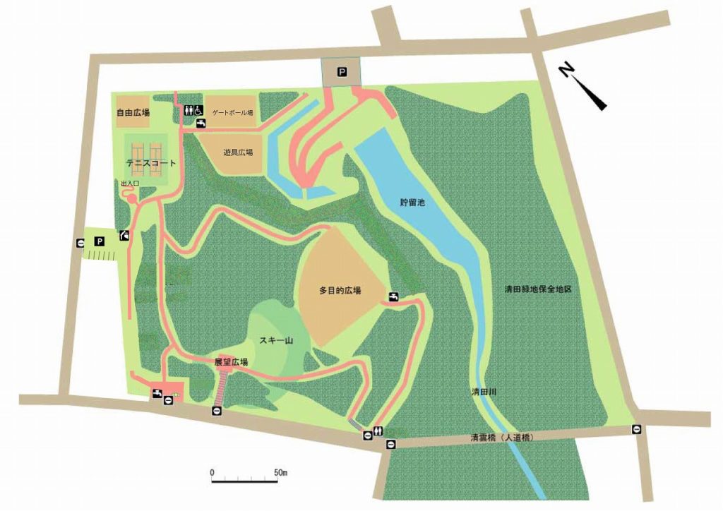清田南公園全体図