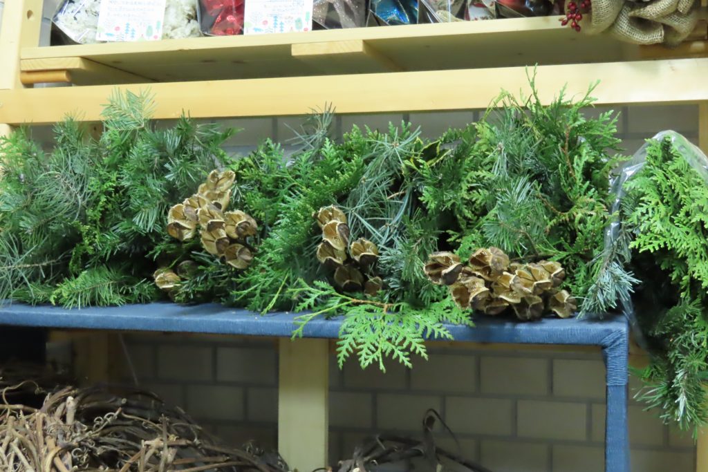 クリスマスリースの素材の写真