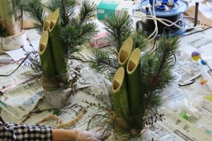 ミニ門松づくり講習の様子の写真