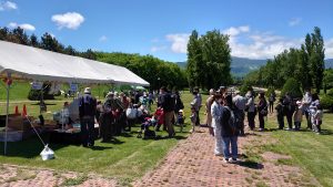 ブースの前の行列様子