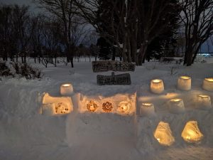 「昨日（1月20日）の様子（スノ―キャンドルにあかりを灯しました！）」の画像