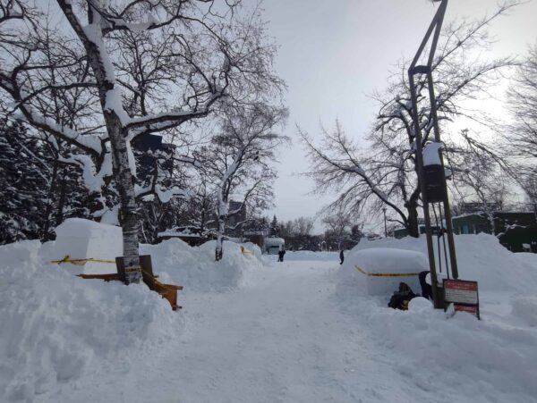 27日。こちら側は木枠が外されている。ツインズの仕業か・・・。