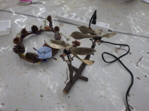 リースや、オブジェが力作です