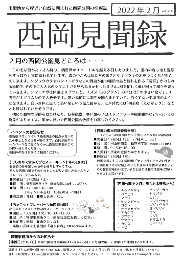 見聞録2月号