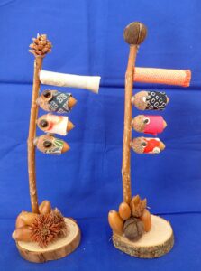 ドングリで作ったこいのぼり