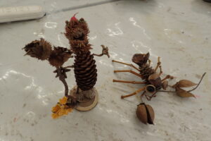 森の妖精やザリガニの作品