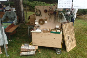 森のクラフトの販売コーナー