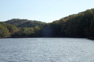 遠くに見える恵庭岳