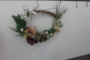 参加者の皆様の作ったリース
