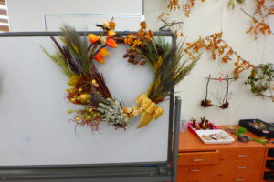 参加者の皆様の作ったリース
