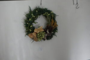 参加者の皆様の作ったリース