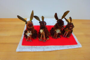 ウサギのオブジェ