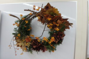 直径９０センチの大きなリース