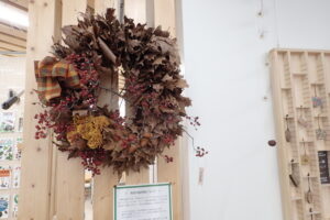 アカナラの葉のリース