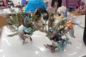 クジャクの工作