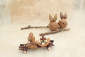 動物がモチーフのオブジェ