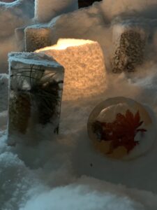 アイスボールとスノーキャンドル