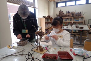 ボランティアさんがサポートしてくれています。