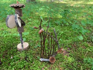 木の枝で作られたハープ