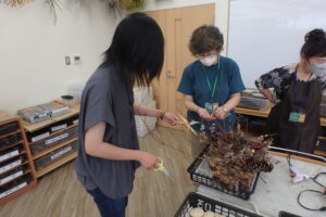 ボランティアさんと参加者の皆さん