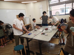 ボランティアさんと参加者の皆さん