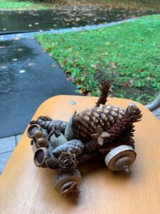 木の実で作った車