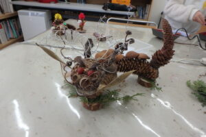 マツボックリで作った辰