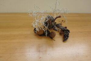 マツボックリで作った辰