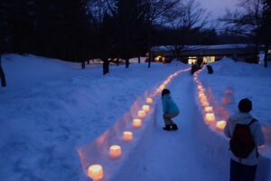 スノーキャンドルの様子