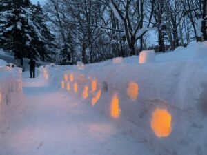 スノーキャンドルの様子