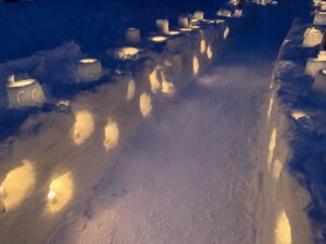 スノーキャンドルの様子