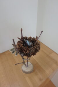 鳥の巣のオブジェ