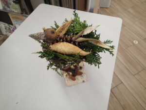 鳥の巣をかたどったオブジェ