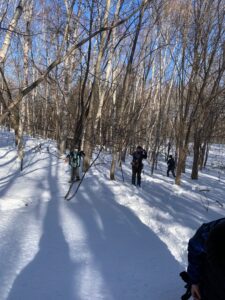 スノーシューガイドの様子