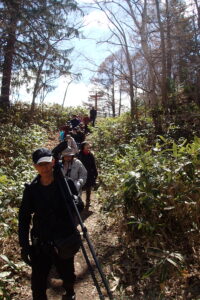 散策する参加者