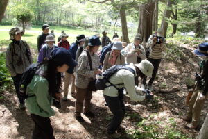 散策する参加者