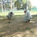 「芝生管理の様子」の画像