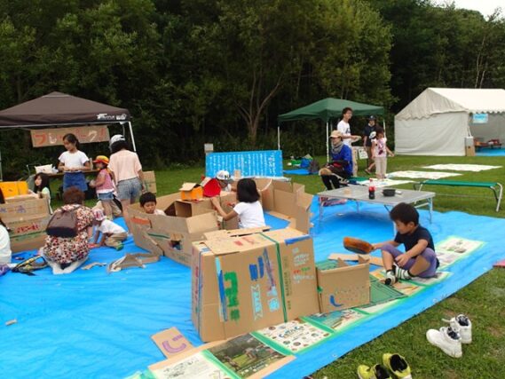 「9/4清田区の児童会館まつりにプレーパークブースを出展しました！」の画像