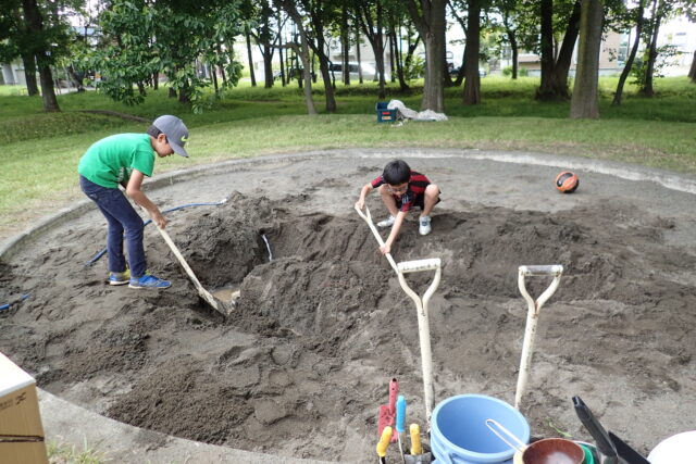 「7/14北区あいの里きのこ公園で体験プレーパークを実施しました！」の画像