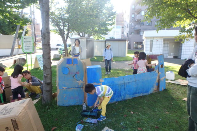 「9/1吉田山公園で体験プレーパークを行いました！」の画像