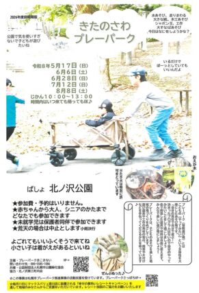 「＊プレーパーク活動団体チラシ＊」の画像