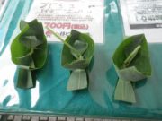 平成30年の創成川七夕会で作った笹船